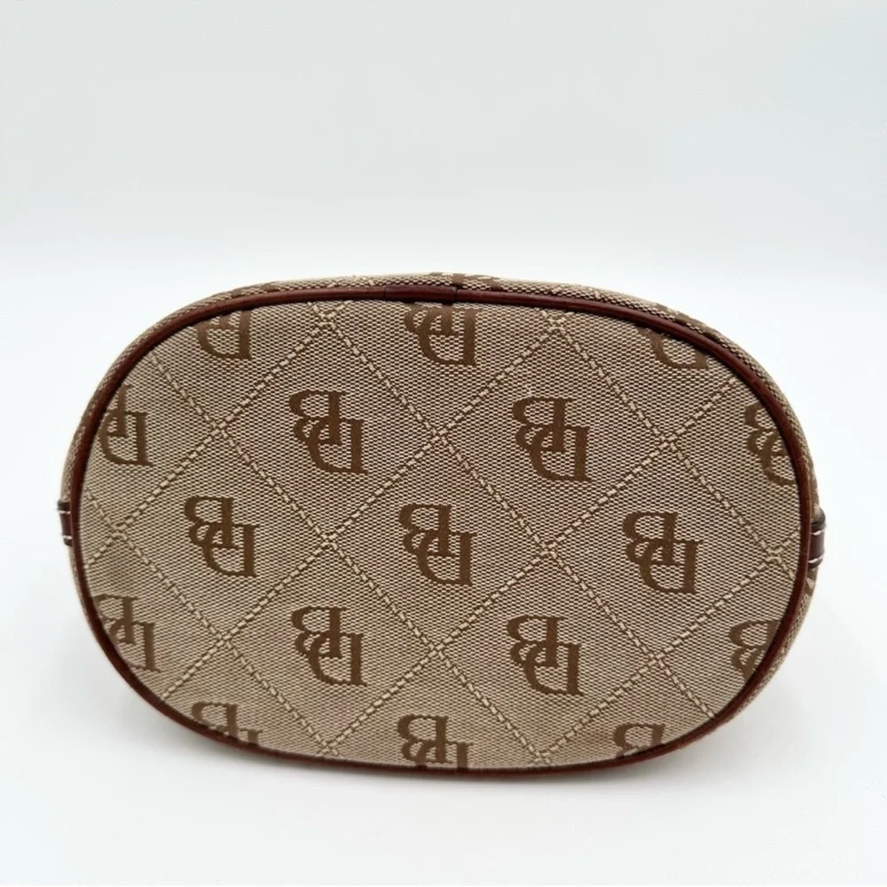 Dooney & Bourke Y2K Beige Monogram Hobo Bag